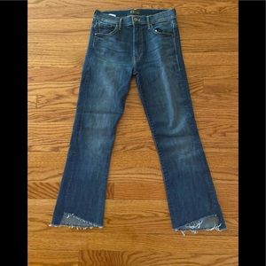 MOTHER DENIM Jean - Insider Crop Fray